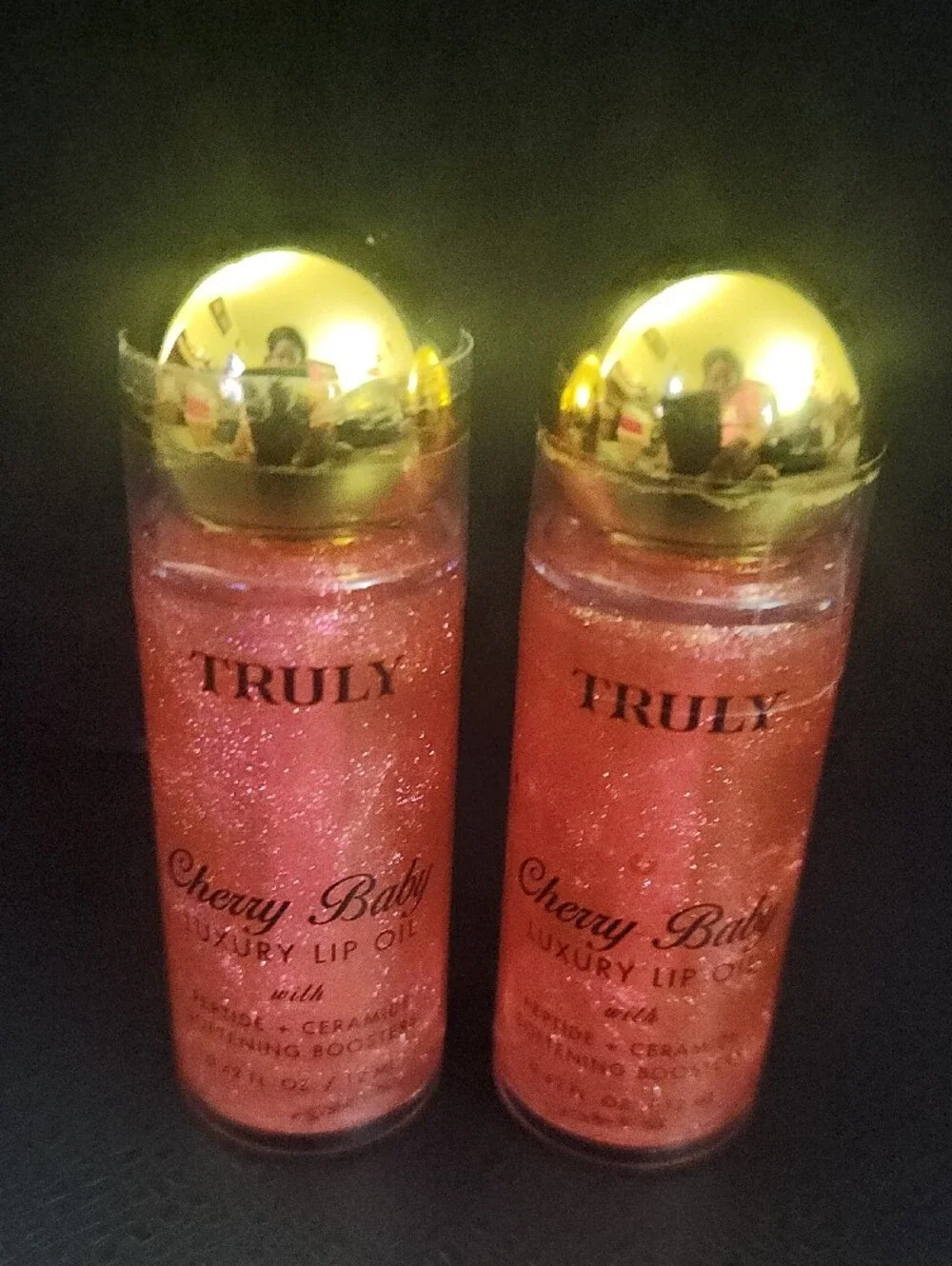 TRULY Lip Oil Tinted Lip Oil Trio & 3 Set Winky Lux Pink &Coral Shades $90 Value